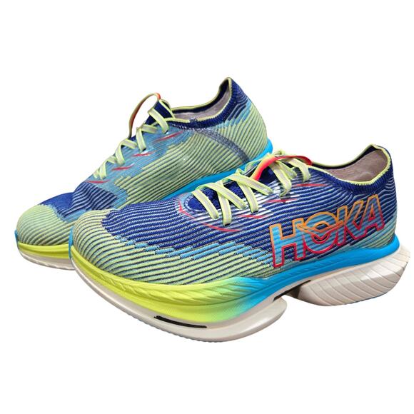 HOKA Cielo X1 Unisex Running SHOE Evening Sky/Lettuce Womens 9 Mens 8 $275  #938 - Picture 4 of 11